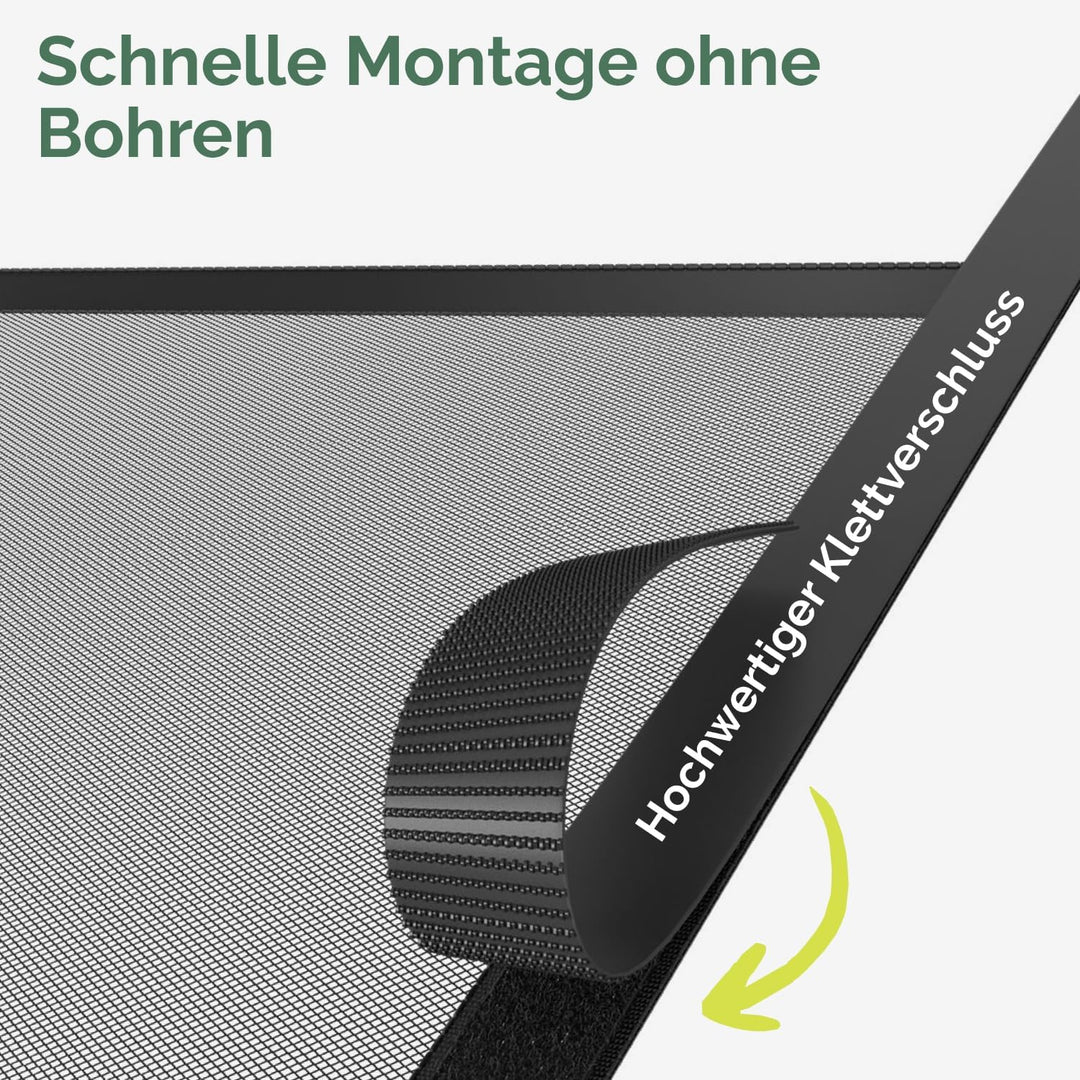Nematek - Fliegengitter Balkontür 60x200 cm - hochwertige Magnet Fliegengitter Tür für Wohnwagen, Wo