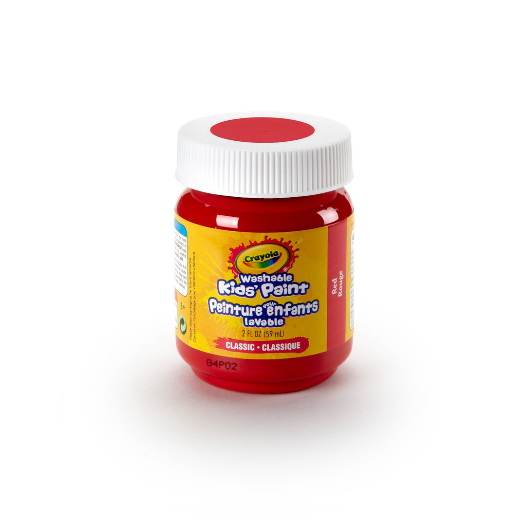 CRAYOLA Waschbare Kinderfarbe, 57 ml, Rot, rot