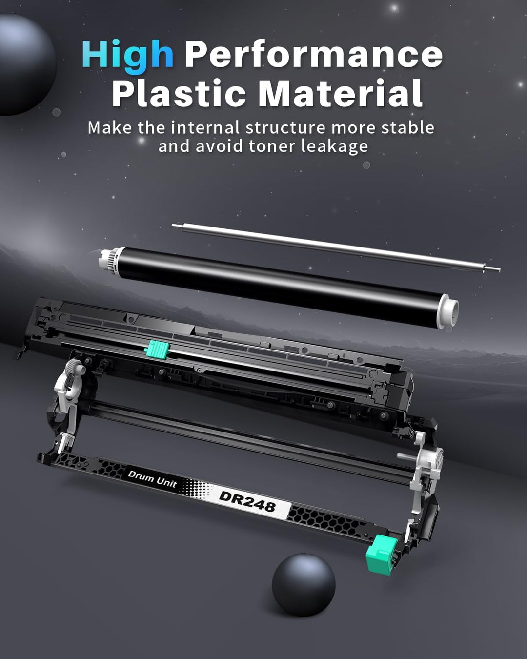 INK4U DR248CL Trommel (4er-Pack, Extra Hoch) kompatibel für Brother DR-248CL Trommeleinheit für TN24