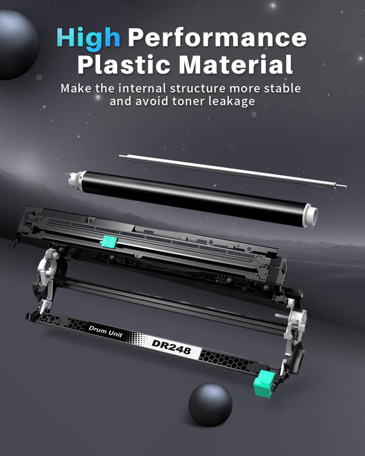 INK4U DR248CL Trommel (4er-Pack, Extra Hoch) kompatibel für Brother DR-248CL Trommeleinheit für TN24