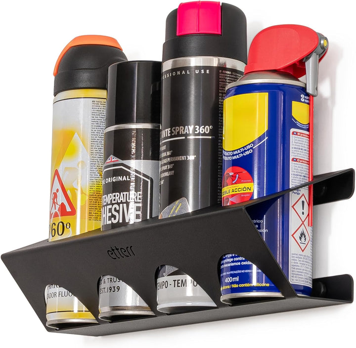 Wandhalterung für Sprays und Spray, Ø 65 mm, 100 % verstärkter Stahl, Organizer, Regalregal, Werksta