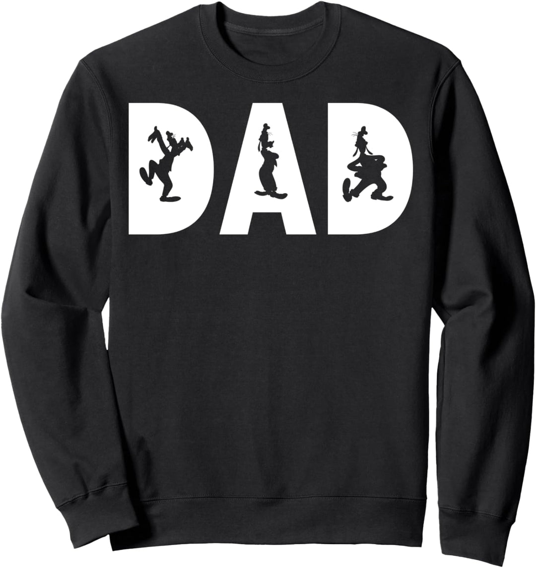 Disney Mickey And Friends Goofy Dad Text Sweatshirt