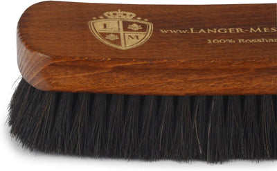 Langer & Messmer 4er-Set Schuhbürsten aus Rosshaar für die professionelle Schuhpflege von Schuhen au