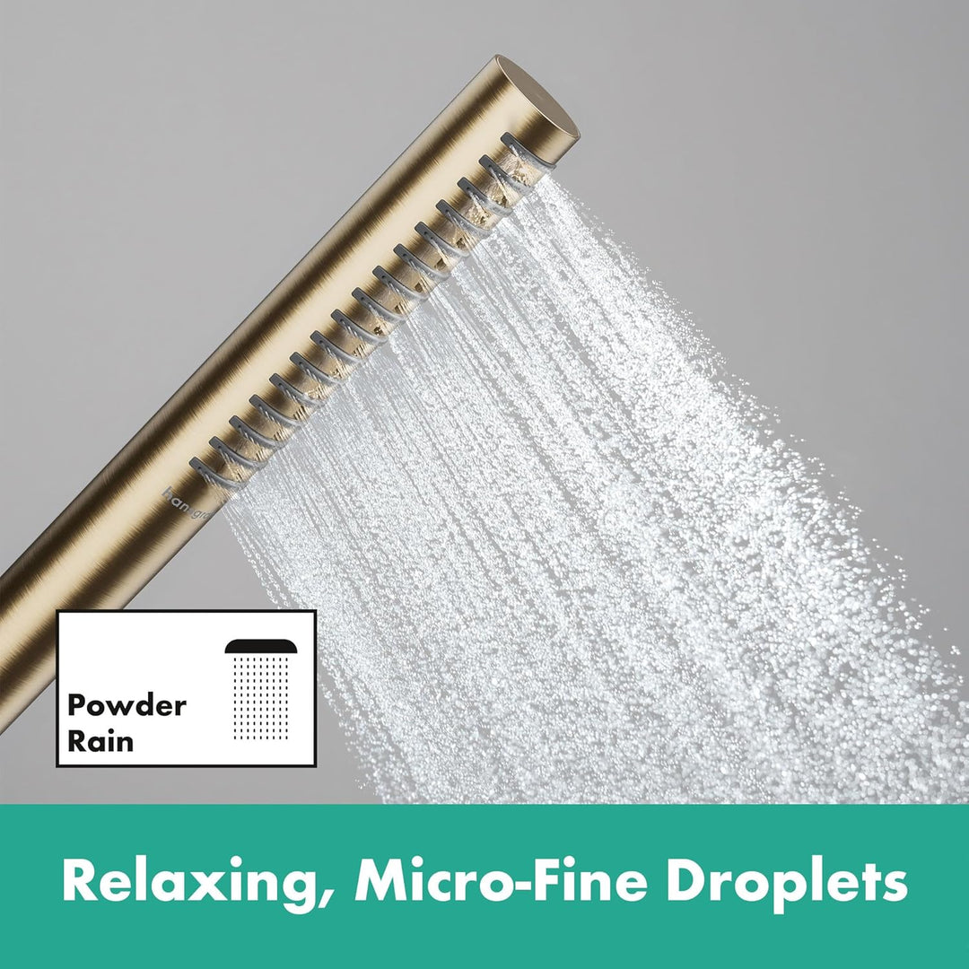 hansgrohe Pulsify S - wassersparender Duschkopf 5,4 l/min (EcoSmart+), Handbrause mit 1 Strahlart (P