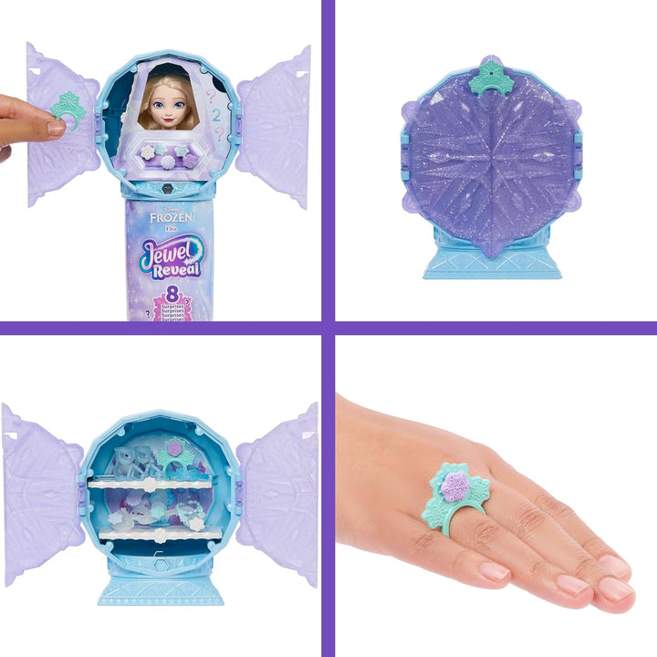 Mattel Disney Die Eiskönigin ELSA-Modepuppe und Zubehörteile mit 8 Überraschungen, darunter schneefl