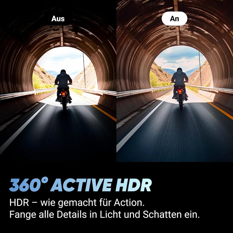 Insta360 X4 Motorradlenker-Bundle - 8K wasserdichte 360 Action Kamera, 4K Weitwinkel-Video, unsichtb