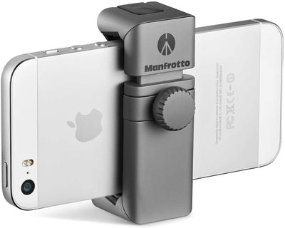 Manfrotto Twist Grip universelle Smartphone-Halterung grau/silber-matt Universal Smartphone Klemme G