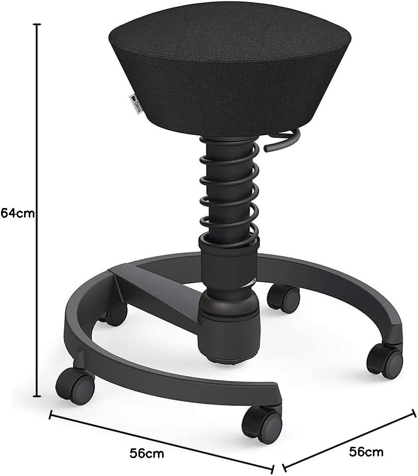 aeris Swopper Air – Ergonomischer Hocker mit extra weicher Polsterung – Bürohocker höhenverstellbar