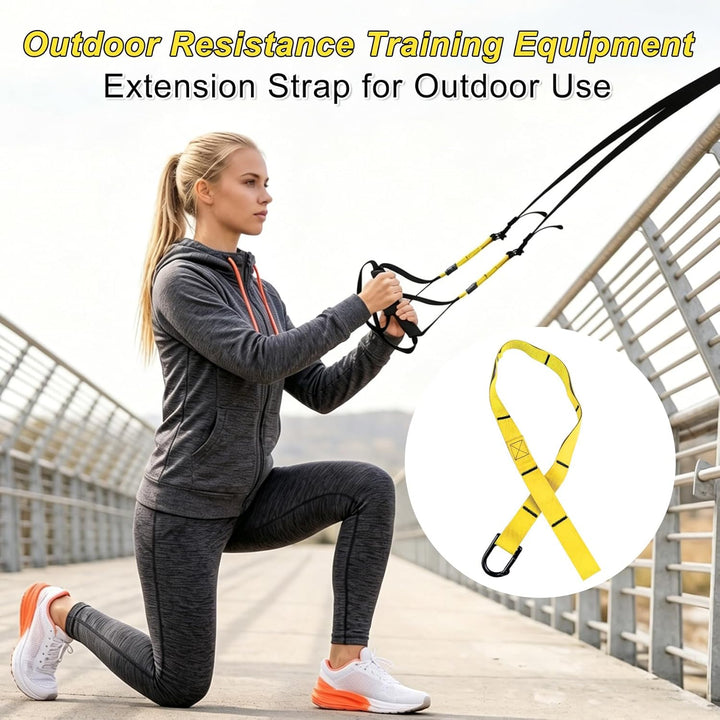 Sling Trainer, Schlingentrainer für Ein Ganzkörpertraining, Suspension Trainer mit Türanker Einstell