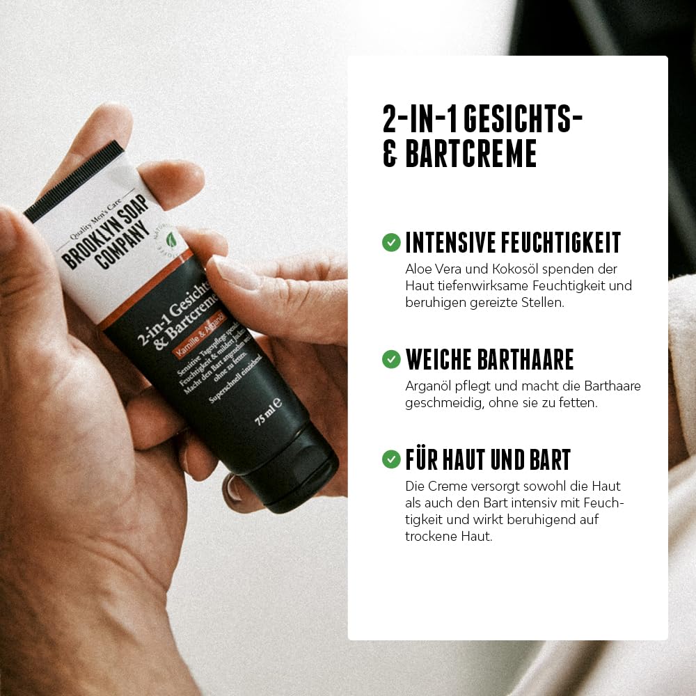 Ultimate Beard Box · Brooklyn Soap Company · Hochwertiges Bartpflege Set inkl. Bartöl, Bartshampoo,