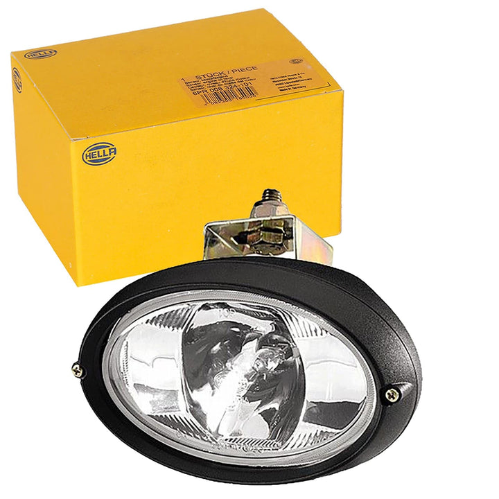 HELLA - Halogen-Arbeitsscheinwerfer - Oval 100 - 24V - Anbau/geschraubt - hängend/schwenkbarer Monta