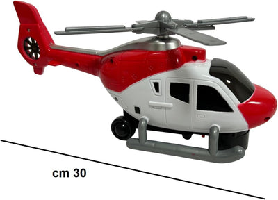 Hubschrauber Spielzeug mit Lichtern Geräuschen und Bewegung Geheimnis Bump & Go Grosser Helikopter 3