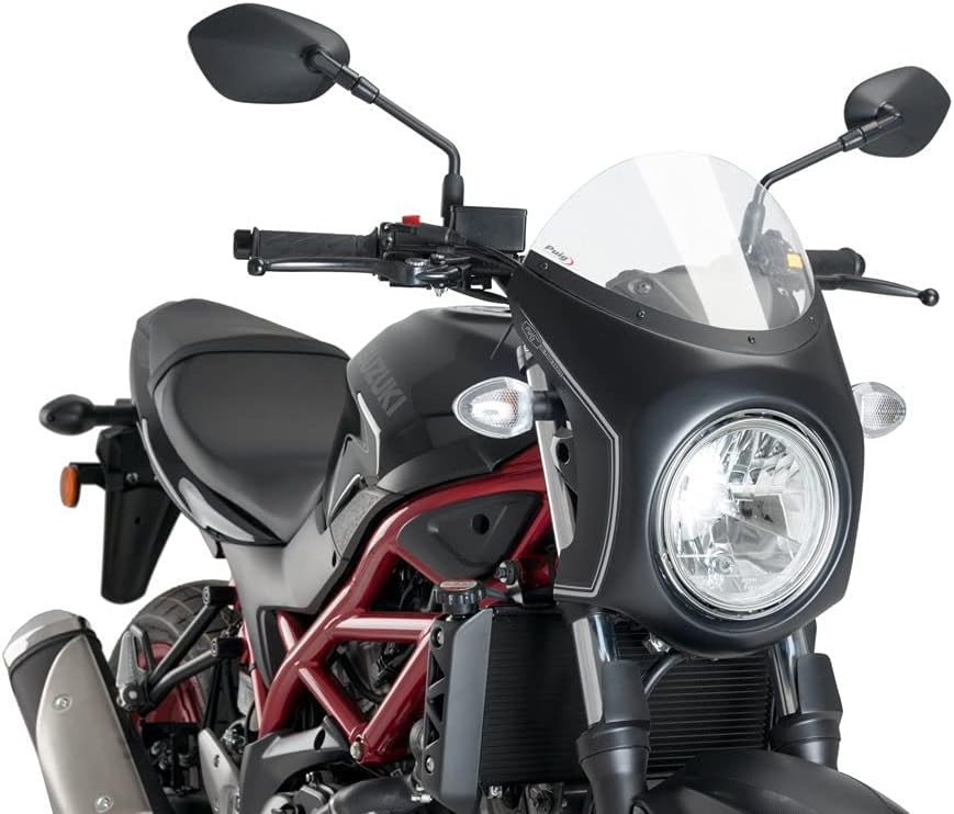 Puig Retro-Halbverkleidung 3169N für Suzuki SV650 16'-19' Schwarz, Schwarz