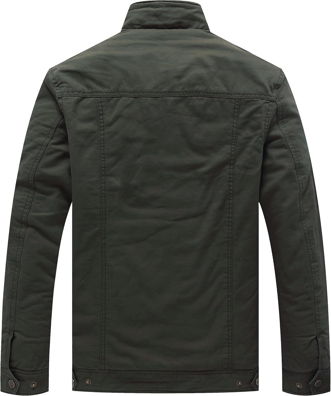 WenVen Herren Klassisch übergangsjacke Winter Warme Jacke Lässige Outdoor Winddichter Mäntel Verdick