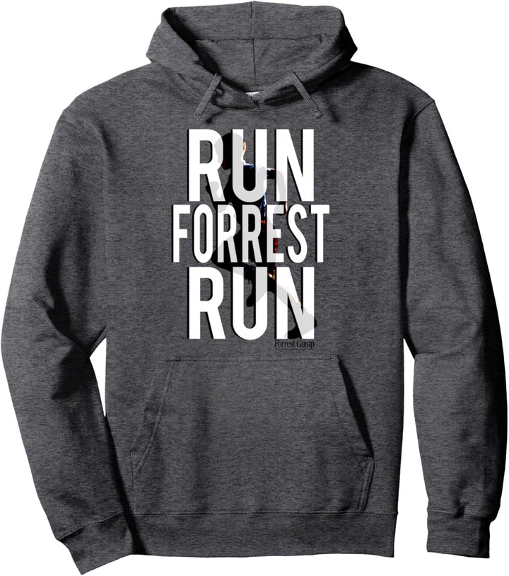 Forrest Gump Run Forrest Run Silhouette Pullover Hoodie