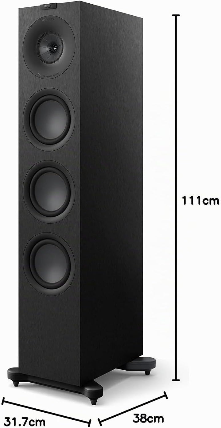 KEF Q11 Meta passiver HiFi-Standlautsprecher, Satin Black | Musik | TV &amp; Heimkino | Gaming | 3-Wege-