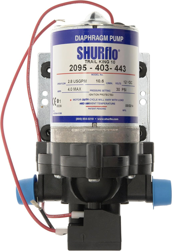 Shurflo Trail King 10 Wasserpumpe, Silber, 12V, 30 PSI & Steckfilter Bundle mit Steckfilter, Bundle