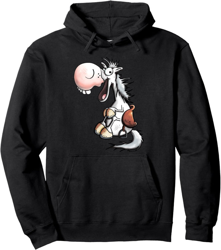 Lachendes Pferd I Cooles Pferde Motiv I Pony Reiten Fun Pullover Hoodie