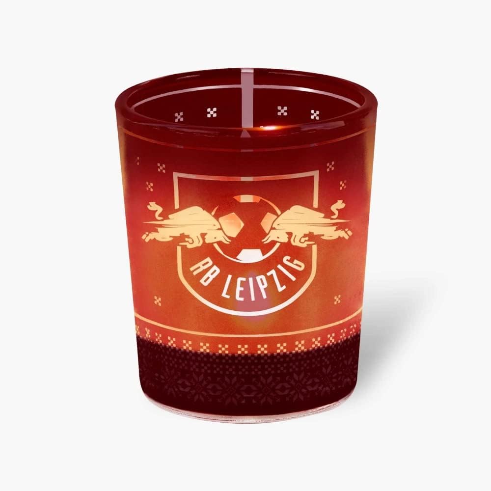 RB Leipzig Teelichtglas 4er Set Windlicht RBL Kerzenglas Teelichthalter - Plus Lesezeichen Wir liebe