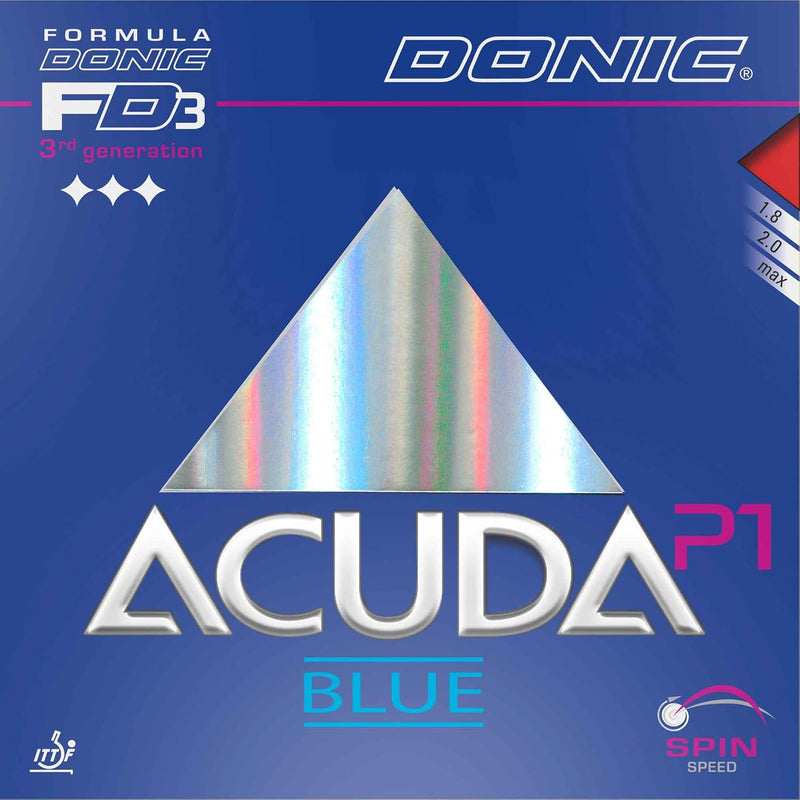 DONIC Belag Acuda Blue P1 rot 1,8 mm, rot 1,8 mm