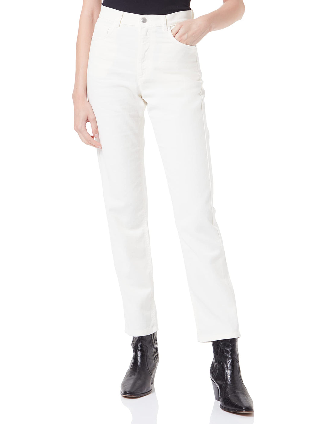 SISLEY Damen Jeans 26 Creamy White Denim 10r, 26 Creamy White Denim 10r