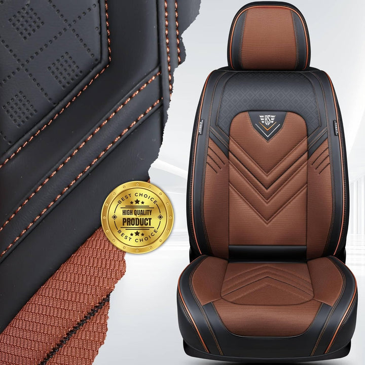 Schonbezüge Sitzbezüge für Dacia Dokker Bj 2012-22 in Schwarz/Braun SL2