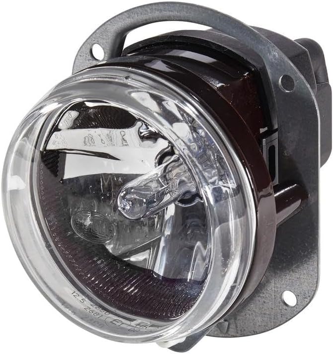 HELLA - Halogen/FF-Nebelscheinwerfer - 90mm Essential - 12V - rund - Einbau - glasklare Streuscheibe