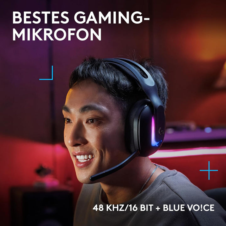 Logitech G G522 LIGHTSPEED kabelloses Gaming-Headset, LIGHTSYNC RGB, Mikrofon und erweitertem synchr