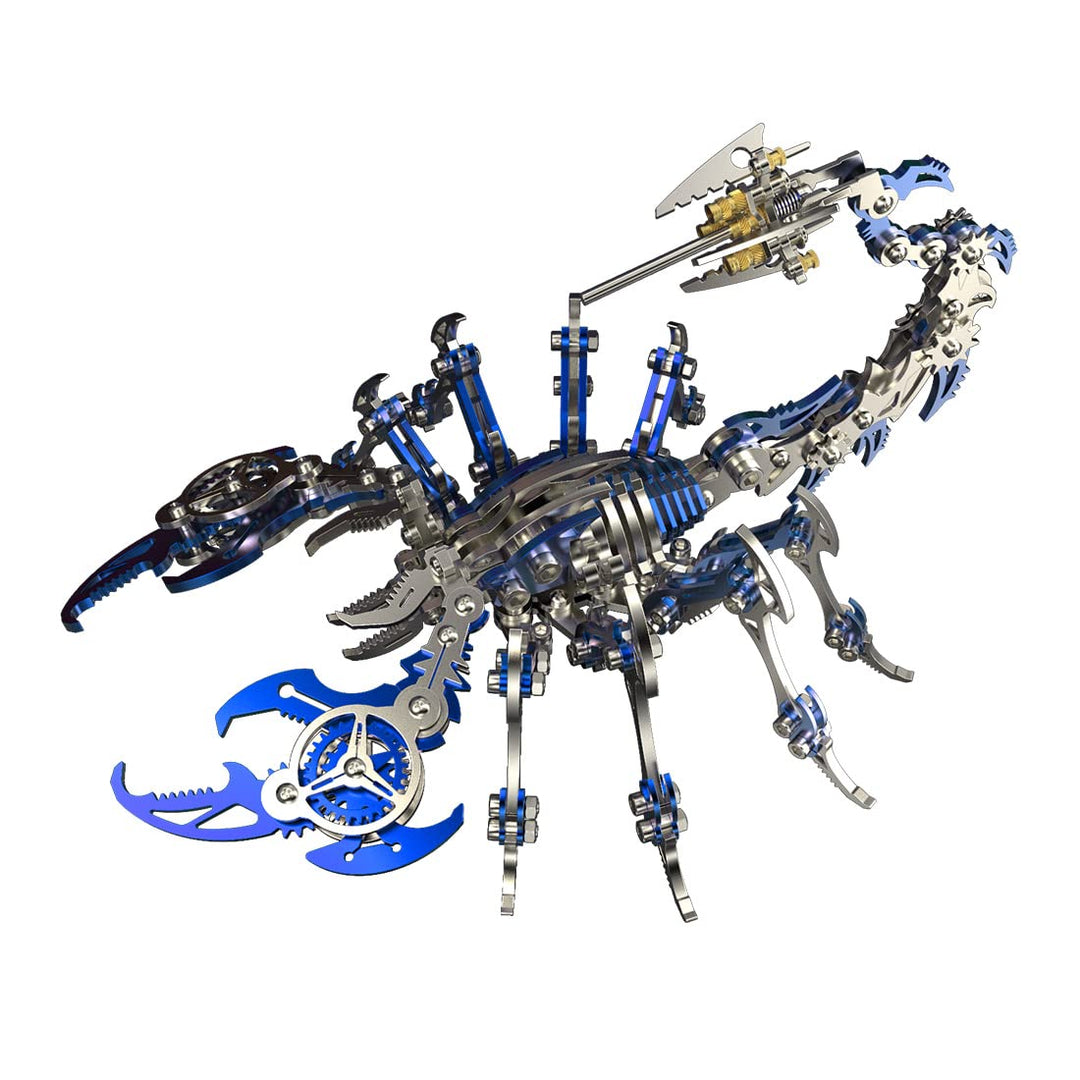 FANGZI 3D Metall Puzzle Skorpion König Kit 200 Teile Metall 3D Puzzle Modellbausatz, Adventskalender