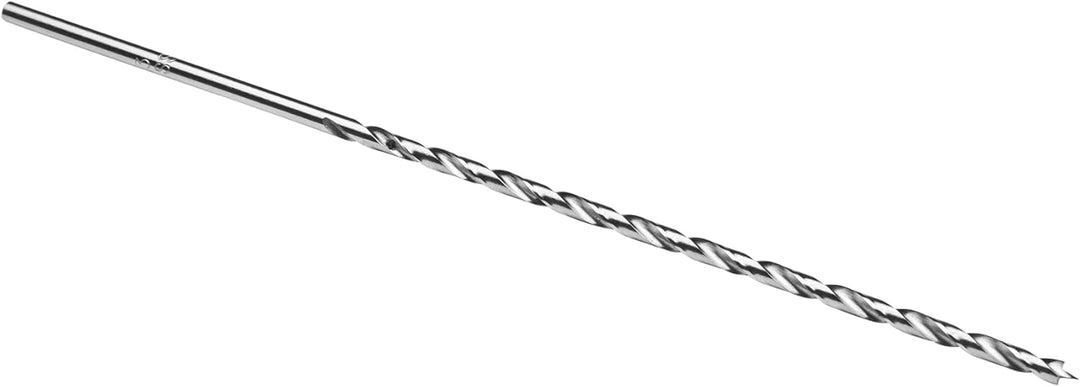 ENT 50403 Holzspiralbohrer Ø 3 mm im 5er-Pack, extra lang 150mm, HSS-G, mit Zentrierspitze und Vorsc