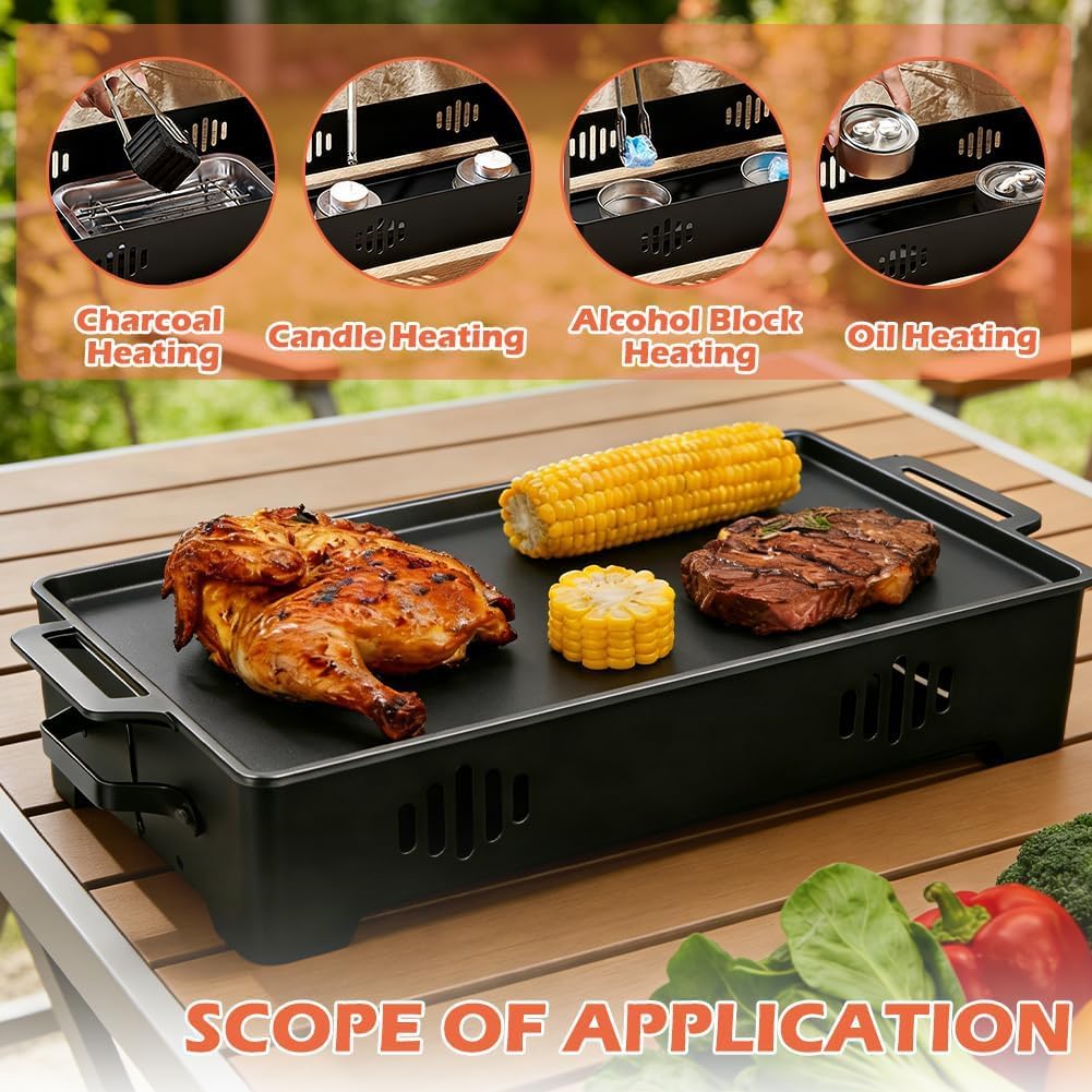 BBQ Warmhalteplatte, Fleischwarmhalter FüR Grillen, Warmhaltebehälter für Essen & Grillgut, Speisenw