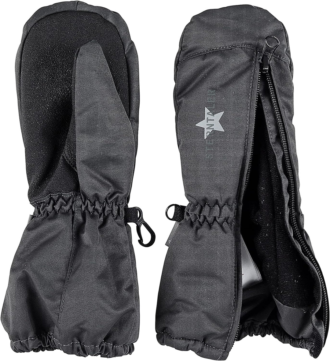 Sterntaler Stulpen-Handschuhe mit mittigem Reissverschluss 1 Eisengrau, 1 Eisengrau