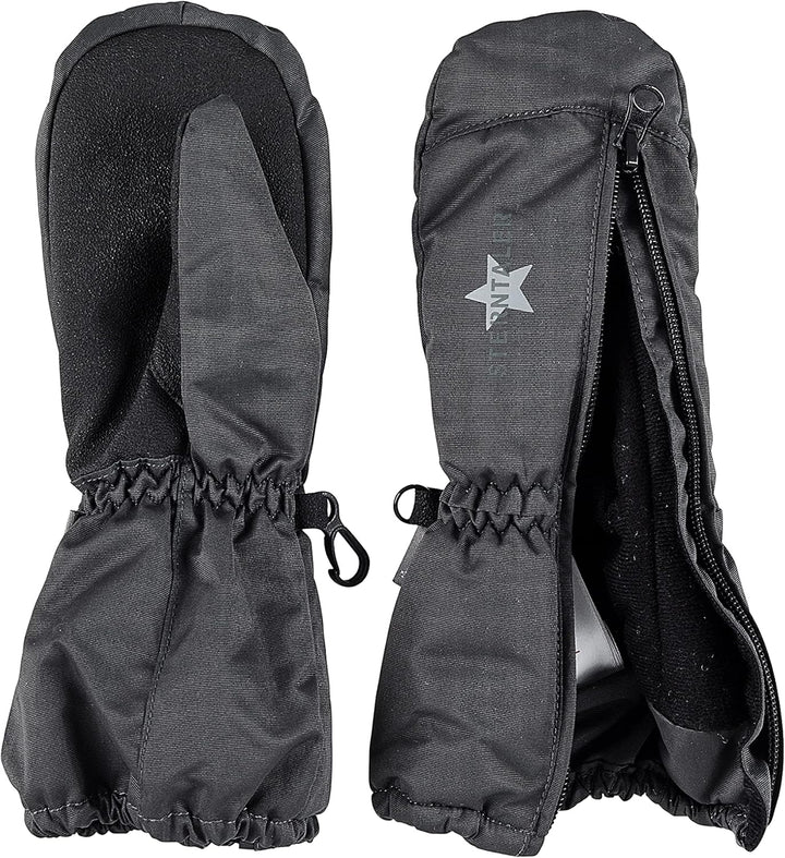 Sterntaler Stulpen-Handschuhe mit mittigem Reissverschluss 2 Eisengrau, 2 Eisengrau