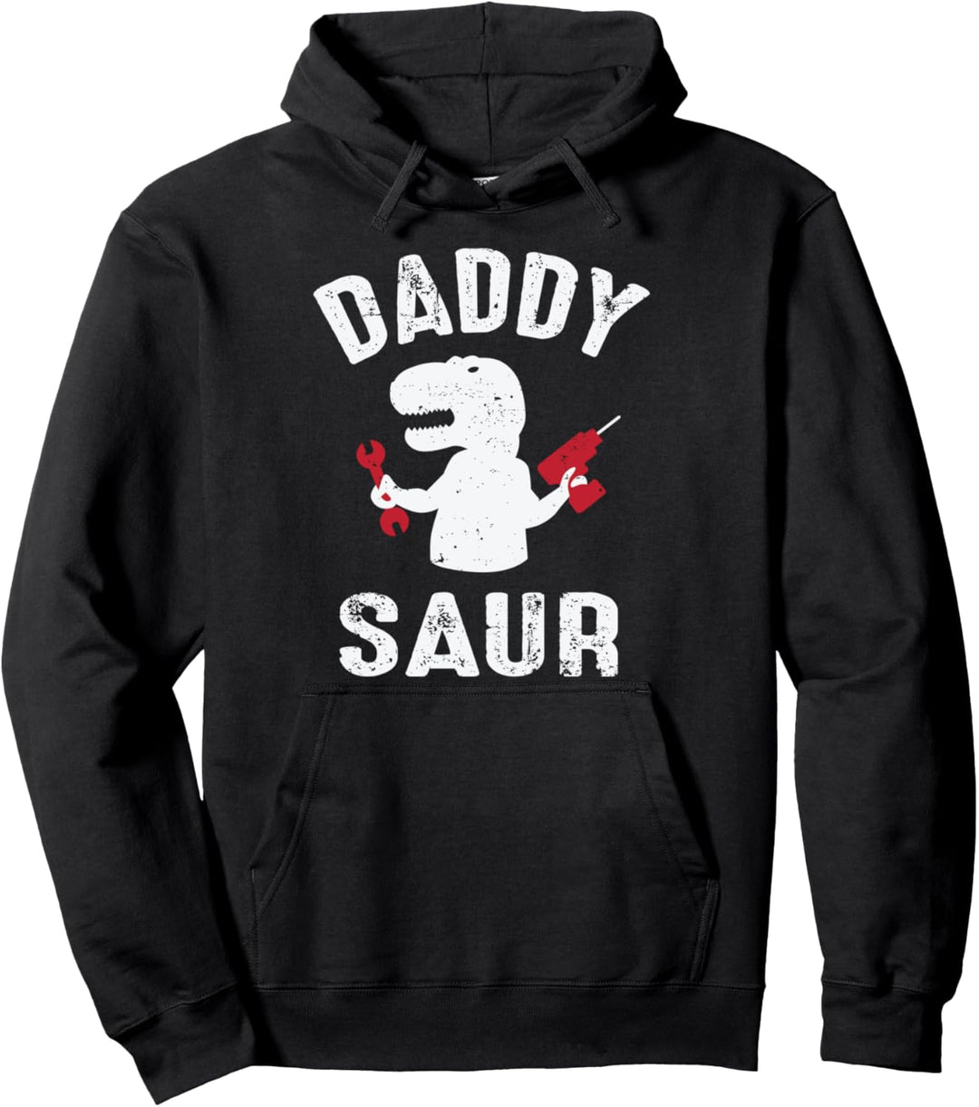 daddy Saurus Funny T-Rex Pullover Hoodie