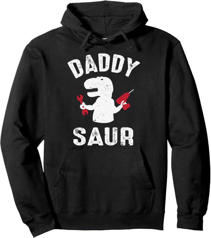 daddy Saurus Funny T-Rex Pullover Hoodie