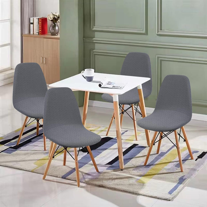Jaotto Stuhlhussen 6er Set Strech, Esszimmerstühle Bezug Universal Waschbar Abnehmbare,Elegante Stuh