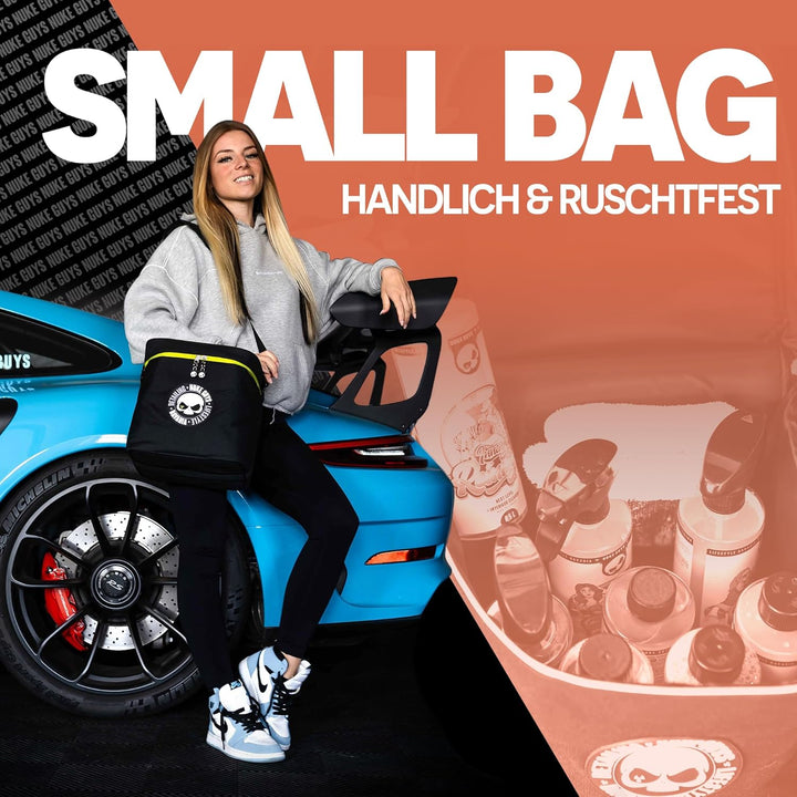 Nuke Guys Detailing Bag Small | Praktische Tasche für den Kofferraum mit Klett für optimale Fixierun