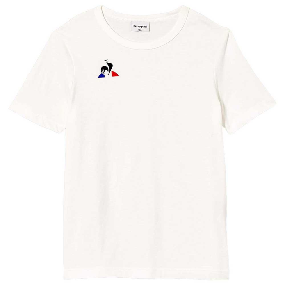 Le Coq Sportif Jungen Enfant Tee Ss Presentation Coton Unterhemd, 8A New Optical White