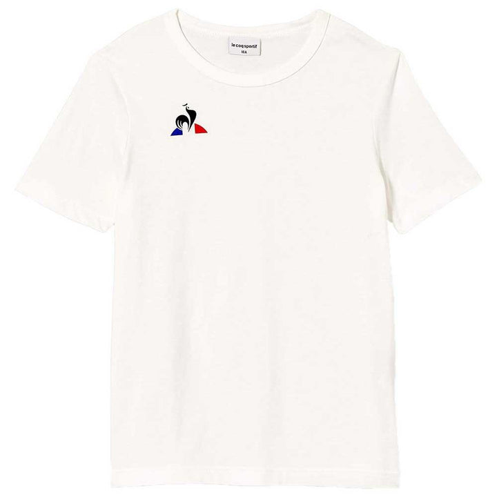 Le Coq Sportif Jungen Enfant Tee Ss Presentation Coton Unterhemd, 8A New Optical White