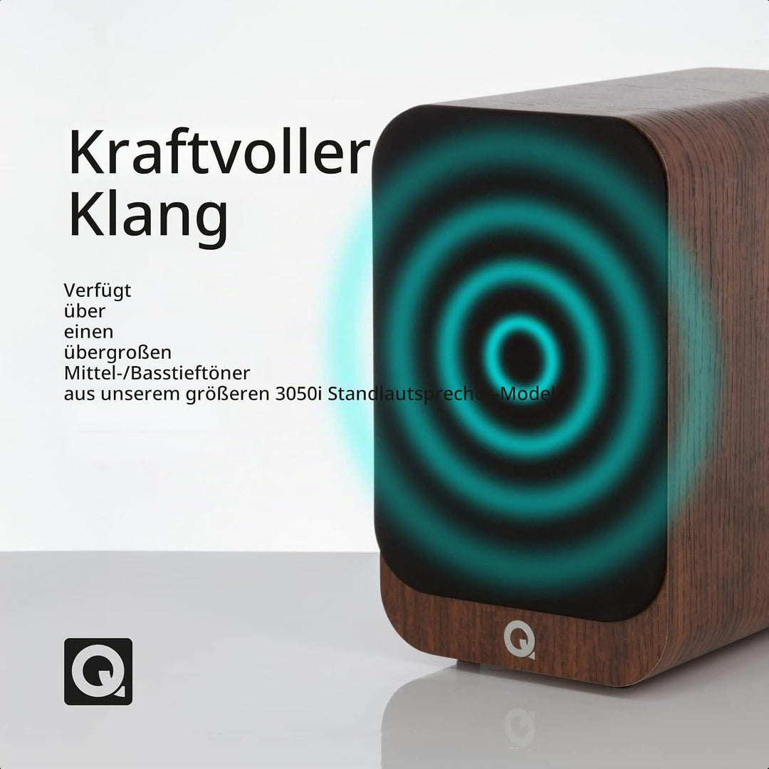 Q Acoustics 3030i Kompaktlautsprecher Paar walnuss, walnuss