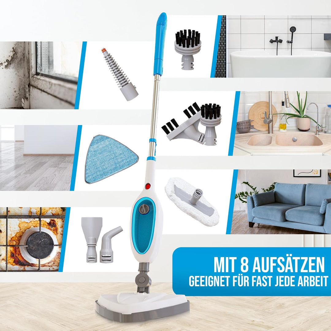 Strex 12 in 1 Dampfreiniger - Teppichreiniger/Fleckenreiniger - hygienische Bodenreinigung von gross