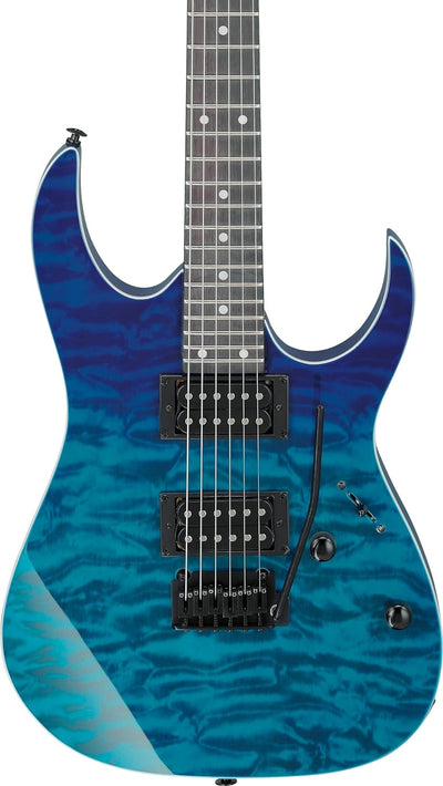 Ibanez GRG120QAASP-BGD GIO Series Electric Guitar - Black Hardware - Blue Gradiation