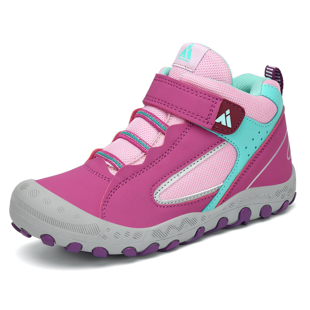 Mishansha Kinder Wanderschuhe Trekking Wanderstiefel Outdoor Trekkingschuhe 24 EU Verkehr Violett, 2