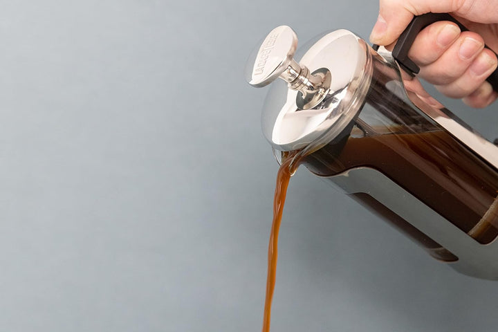 La Cafetière Roma Cafetière aus Edelstahl, 3 Tassen, silberfarben, in Geschenkverpackung, Silber Thr