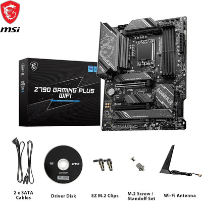 MSI Z790 GAMING PLUS WIFI Motherboard, ATX - Unterstützt Intel Core Prozessoren der 12. und 13. Gene