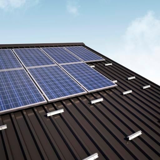 StoffTex Solarmodul Halterung Kit Schienen und Zubehör, Trapezblech Montage 330mm Verstellbar für So