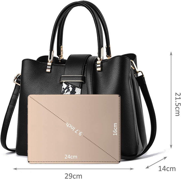 NICOLE & DORIS Frauen Tasche Designer Damen Handtasche Stilvolle Schultertasche Henkeltasche Mittelg