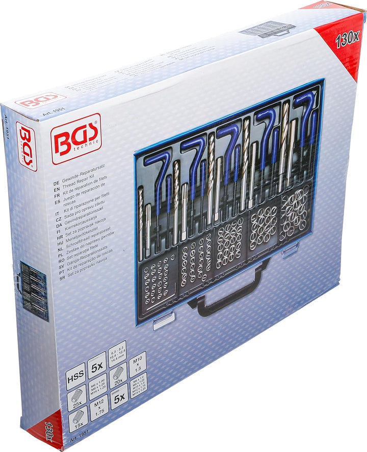 BGS 1951 | Gewinde-Reparatursatz | M6 - M14 | 130-tlg., M6 - M14