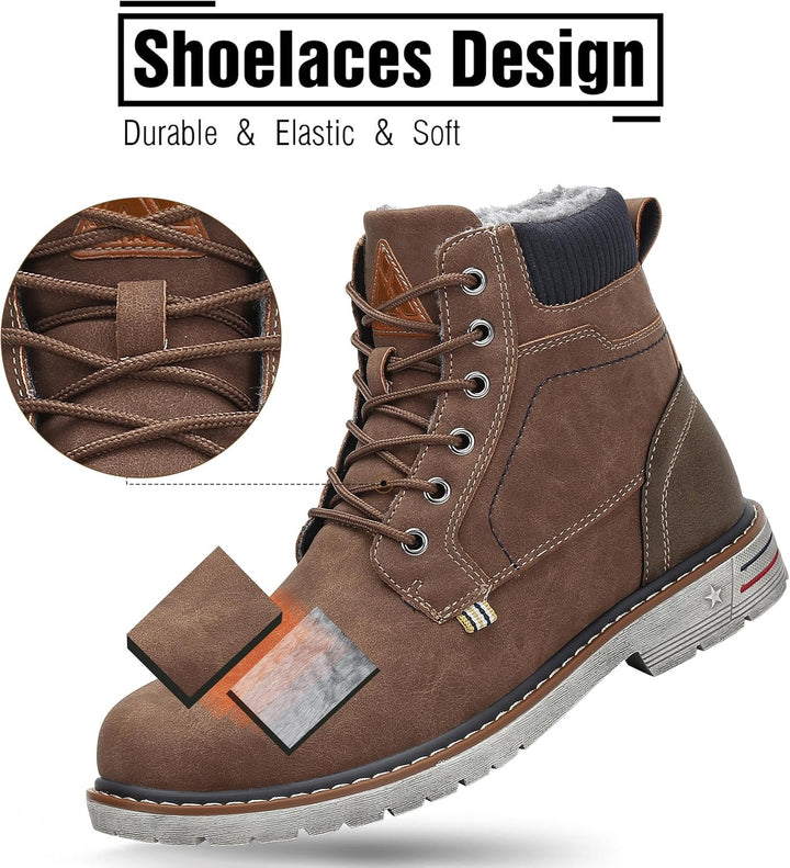 Mishansha Winterschuhe Herren Warme Gefütterte Winterstiefel Damen Wasserdicht Winter Boots 42 EU Br