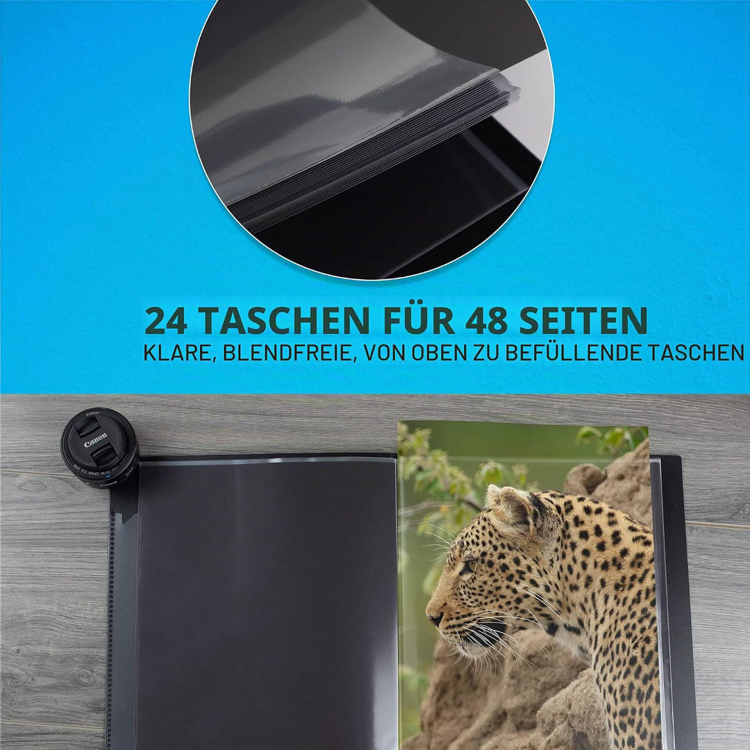 Itoya Art Profolio Original Sichtbuch mit 24 Folien, DIN A3+ A3+ Original, A3+ Original